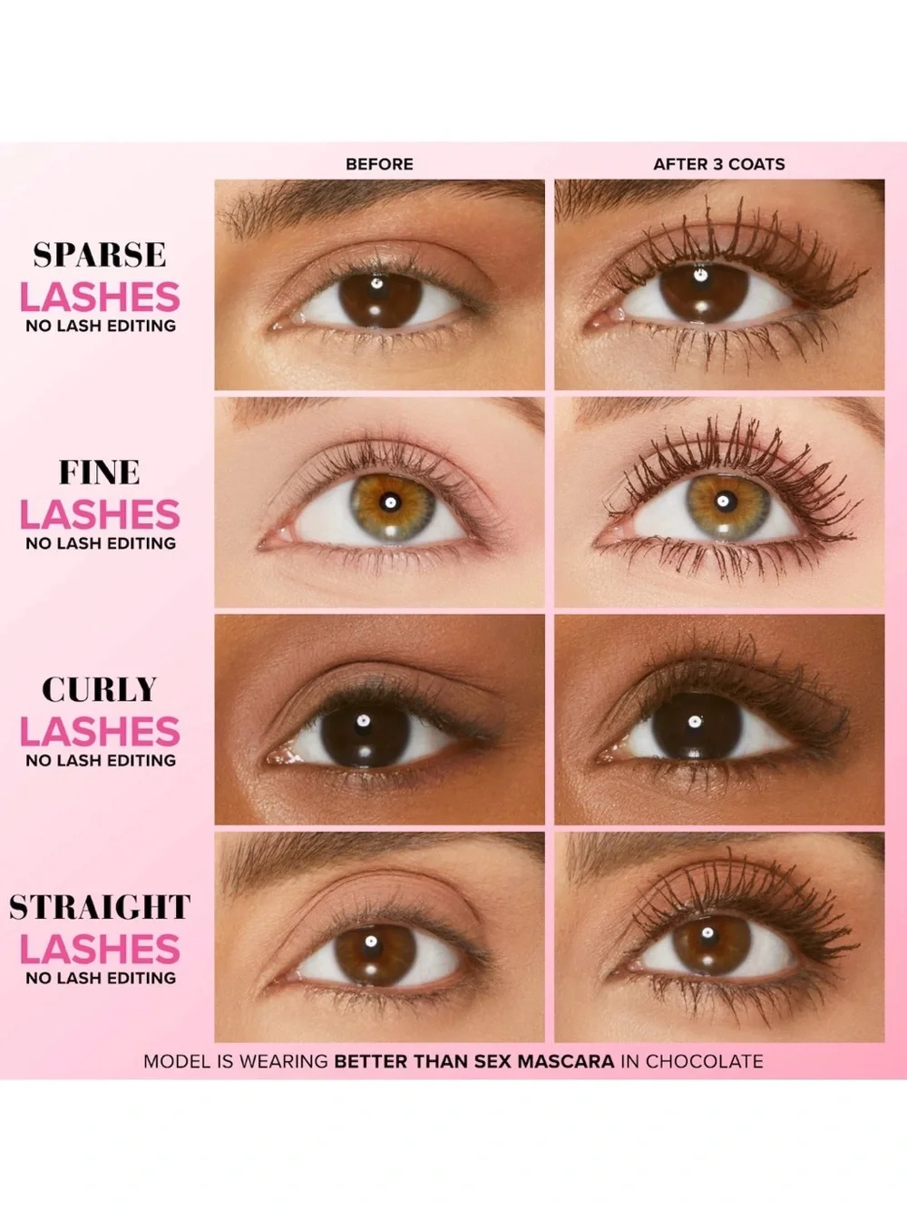 Too Faced Better Than Sex BROWN Mascara Full Size Brand New in Box Authentic